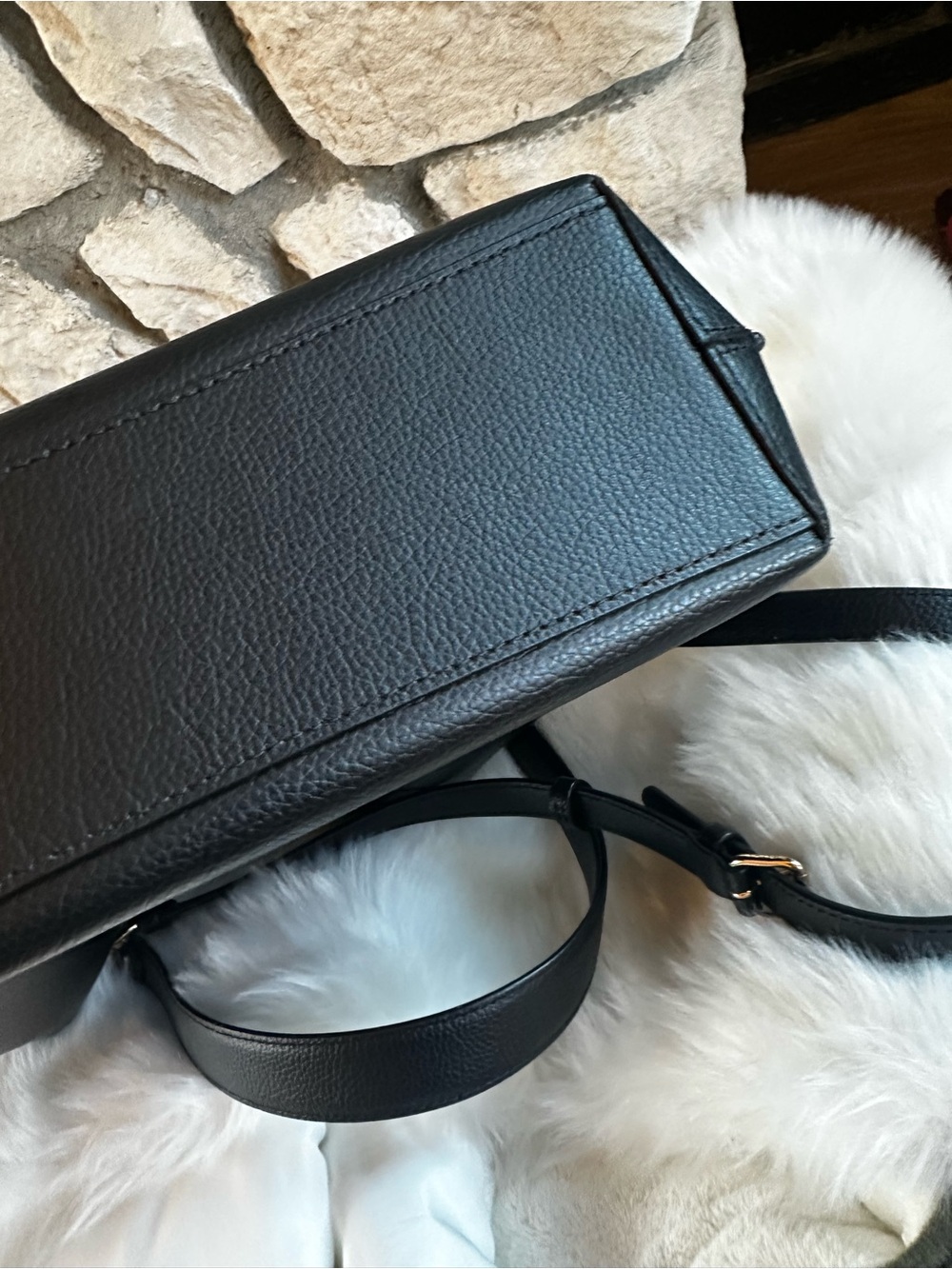 Coach Mollie Bucket Bag CA214 Black Leather Gold Hardware - Picture 8 of 9